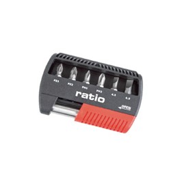 PUNTAS ATORNILLADO+ADAPTADOR JGO.7 RATIO
