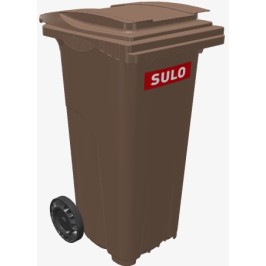 CONTENEDOR BASURA  120L MARRON T/MARRON