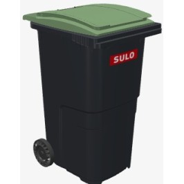 CONTENEDOR BASURA  240L GRIS T/VERDE