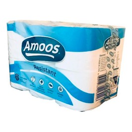 PAPEL HIG AMOOS 2C BCO RESISTENTE ECO 12R S/9 P/26