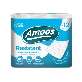 PAPEL HIG AMOOS 2C BCO RESISTENTE ECO 12R S/9 P/26