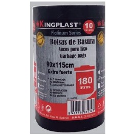 BOLSA BASURA 90X115 NEGRA S/24 PLATINUM SERIES G-150