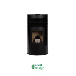 ESTUFA PELLET REDONDA NOA 12,5KW NEGRO