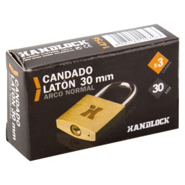 CANDADO LATON ALFA A/N 30 mm.PLUS