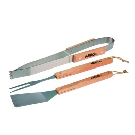 JGO 3 PIEZAS BBQ MANGO MADERA