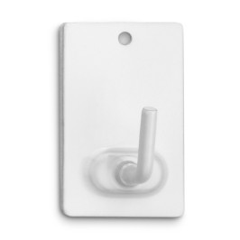 COLGADOR ADHESIVO BLANCO BLISTER 2UD