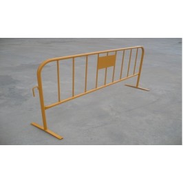 Valla amarilla obra de 2,30 x 1,10
