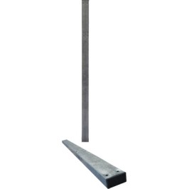 POSTE SEÑAL TRAFICO DE 3 MTS.80X40X1,5 GALVAN TAPA PLASTICO